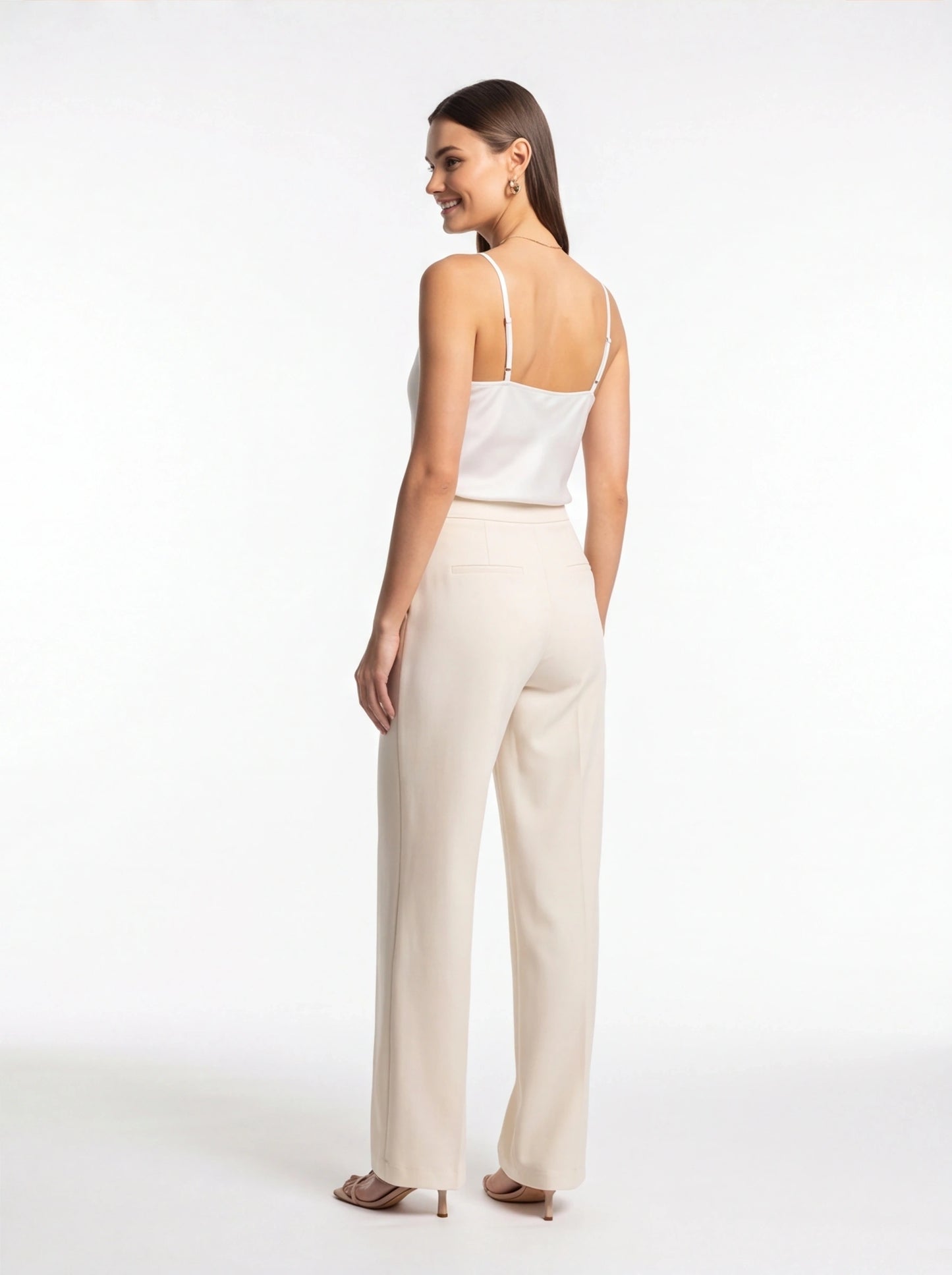 Elegant Silk Cowl Neck Camisole with Adjustable Straps & Luxurious Fin by Jamota Camisoles Camisoles
