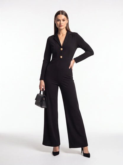 Stylish Wide-Leg Jumpsuit for Women | Comfortable & Versatile Fit - Jamota