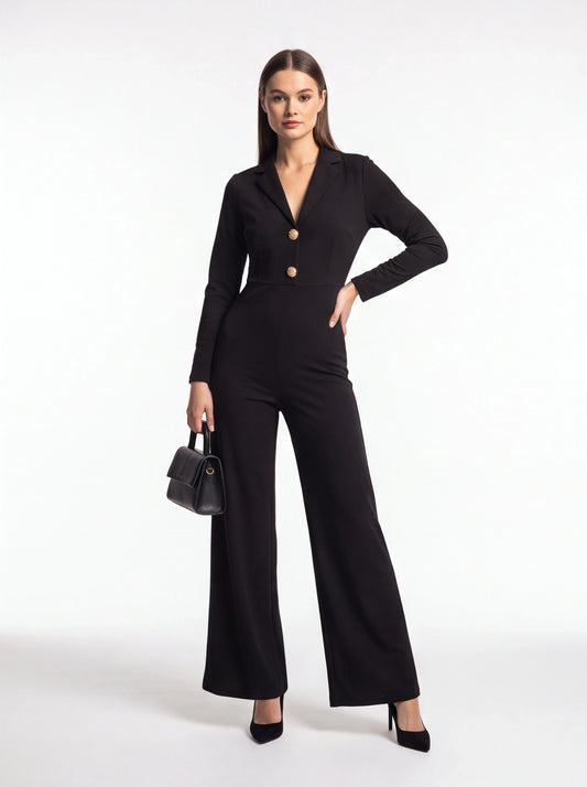 Stylish Wide-Leg Jumpsuit for Women | Comfortable & Versatile Fit - Jamota