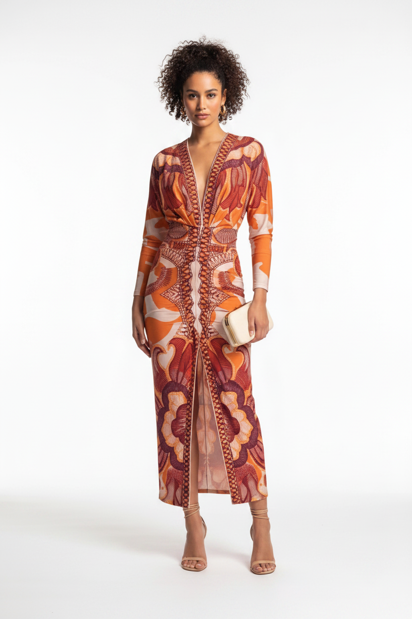 Chic Elegant Bodycon Maxi Dress with Adjustable Straps and Side Slit by Jamota Dresses Maxi Dresses