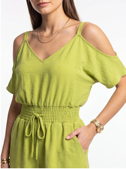 Stylish Casual Women's Summer Romper with Adjustable Straps & Pockets by Jamota One-Pieces Rompers