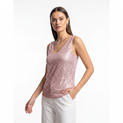 Elegant Shimmering Sequin Top with Comfortable Fit and Stylish Design by Jamota Clothing Tops Women’s Tops