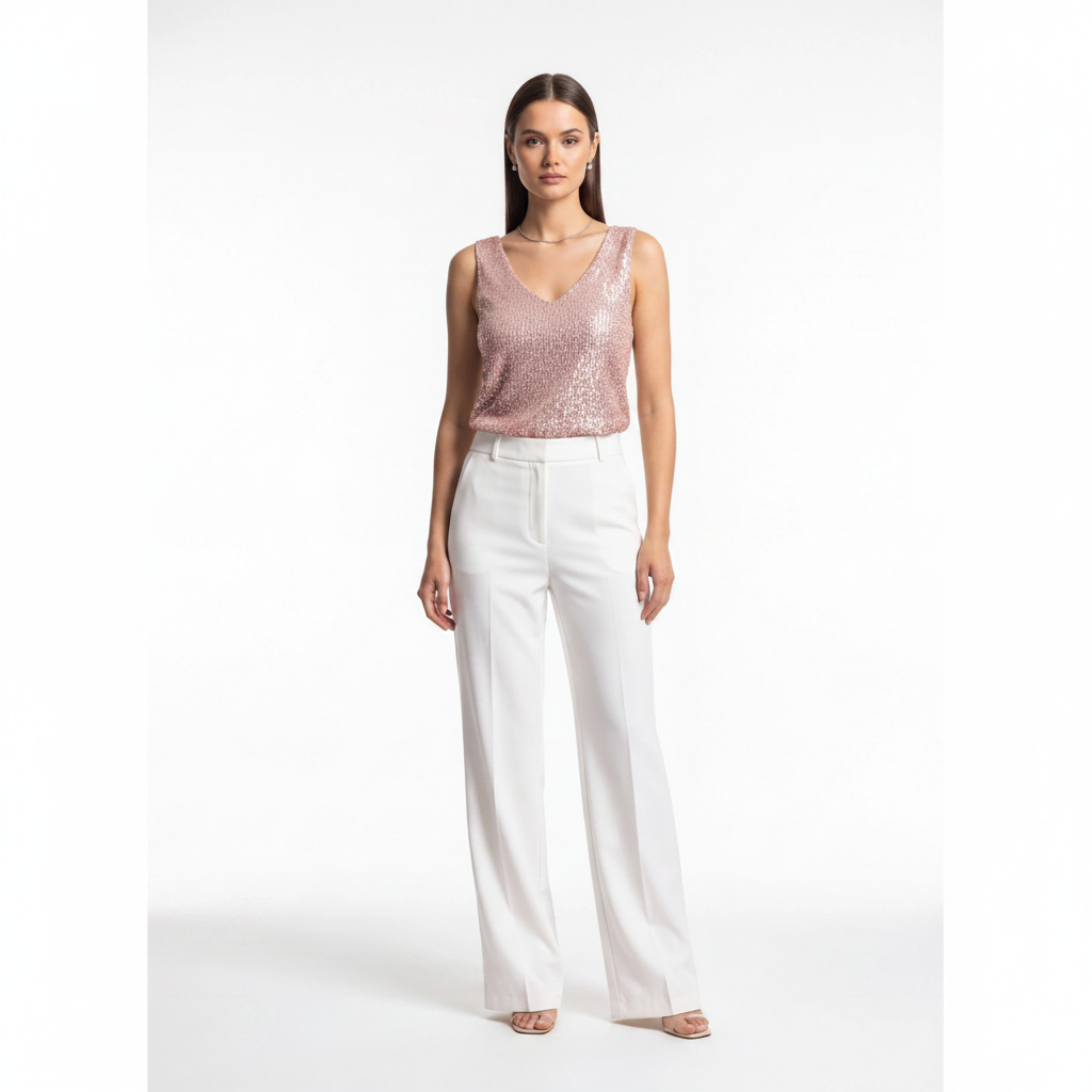 Elegant Shimmering Sequin Top with Comfortable Fit and Stylish Design by Jamota Clothing Tops Women’s Tops