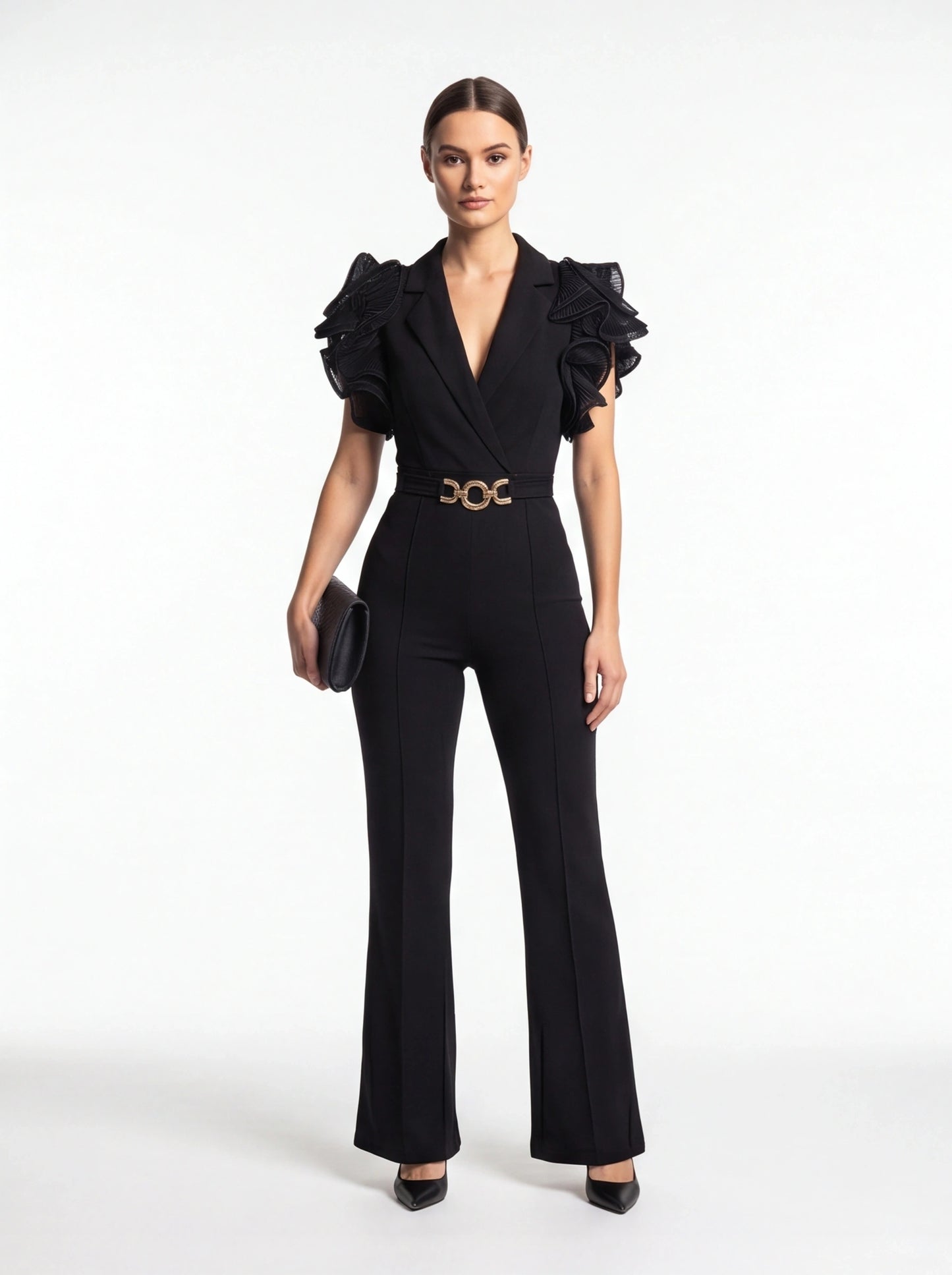 Elegant Chic Flared Jumpsuit for Women | Tailored Fit & Comfortable Fa by Jamota One-Pieces Women’s Jumpsuits & Rompers