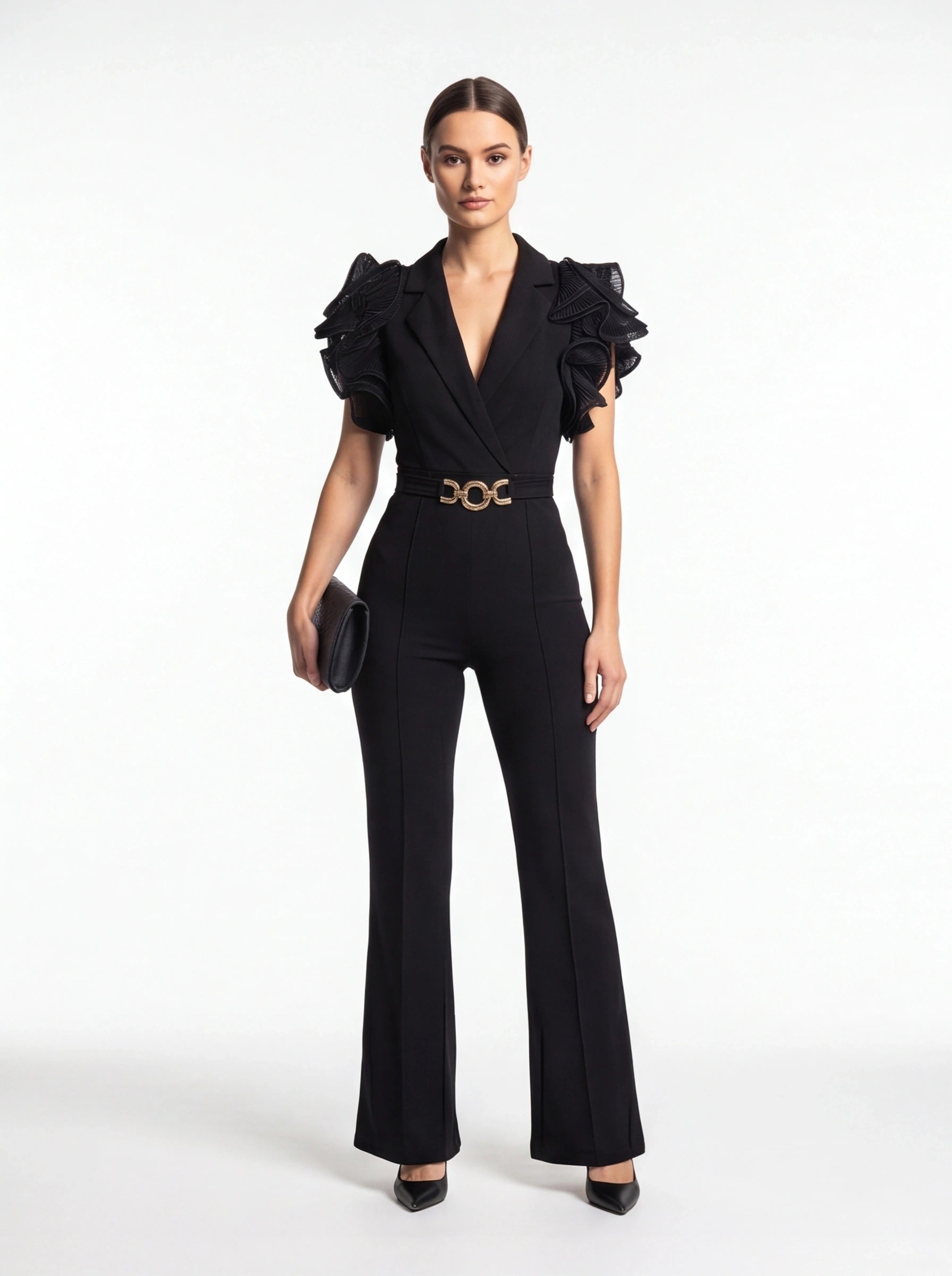 Elegant Chic Flared Jumpsuit for Women | Tailored Fit & Comfortable Fa by Jamota One-Pieces Women’s Jumpsuits & Rompers