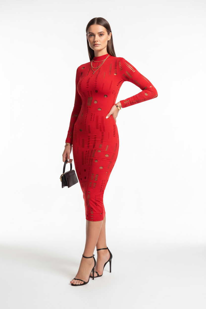 Stylish Bodycon Cocktail Dress with Sleeveless Design and Stretch Fit by Jamota Dresses Casual Dresses