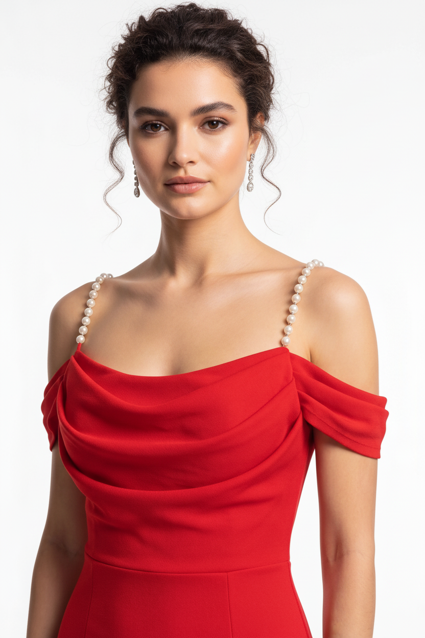 Elegant Bodycon Evening Dress with Sleeveless Design & Midi Length by Jamota Dresses Women's Dresses