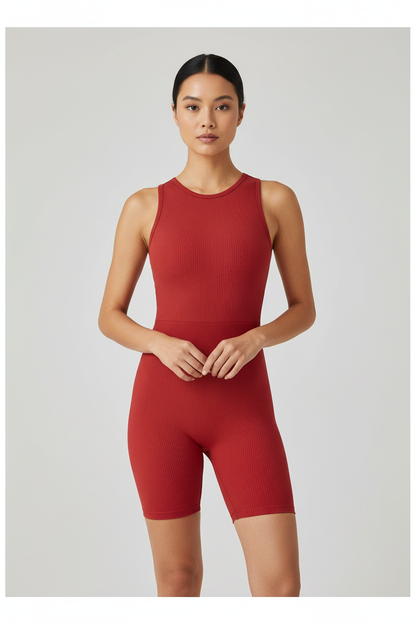 Elegant Comfortable Yoga Romper with Stretch Fabric and Adjustable Str by Jamota Activewear Women's Activewear