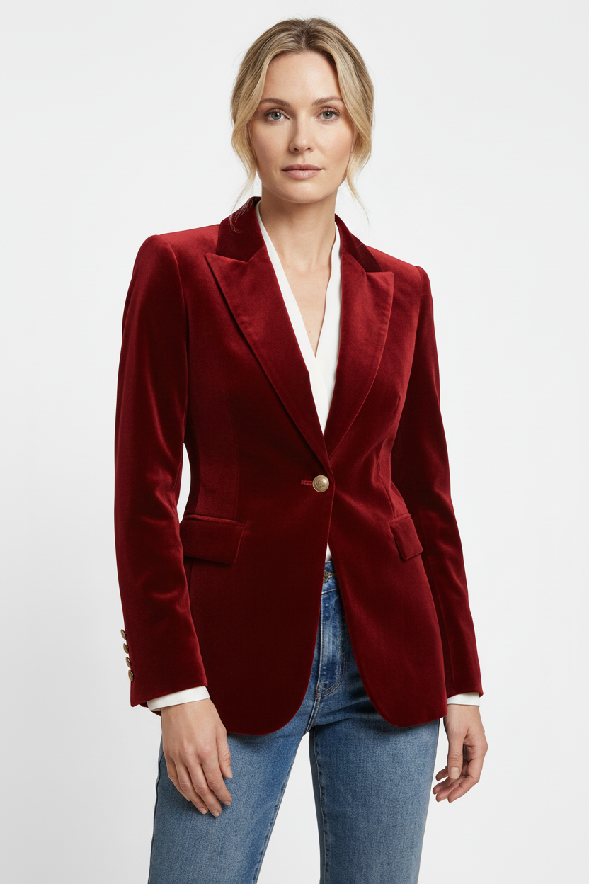 Elegant Structured Tailored Blazer | Professional Fit & Classic Design by Jamota Sport Jackets Women's Blazers & Suit Jackets