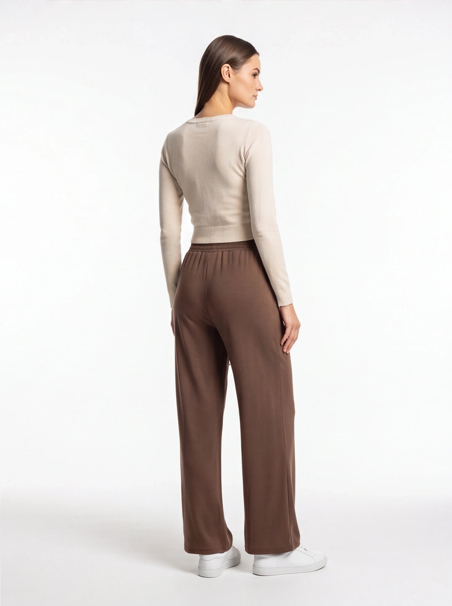 Comfortable Relaxed Wide Leg Pants with Soft Fabric and Elastic Waist