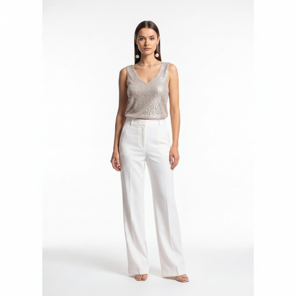 Elegant Shimmering Sequin Top with Comfortable Fit and Stylish Design by Jamota Clothing Tops Women’s Tops