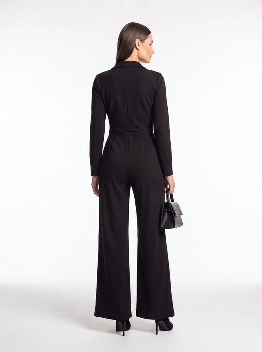 Stylish Wide-Leg Jumpsuit for Women | Comfortable & Versatile Fit - Jamota