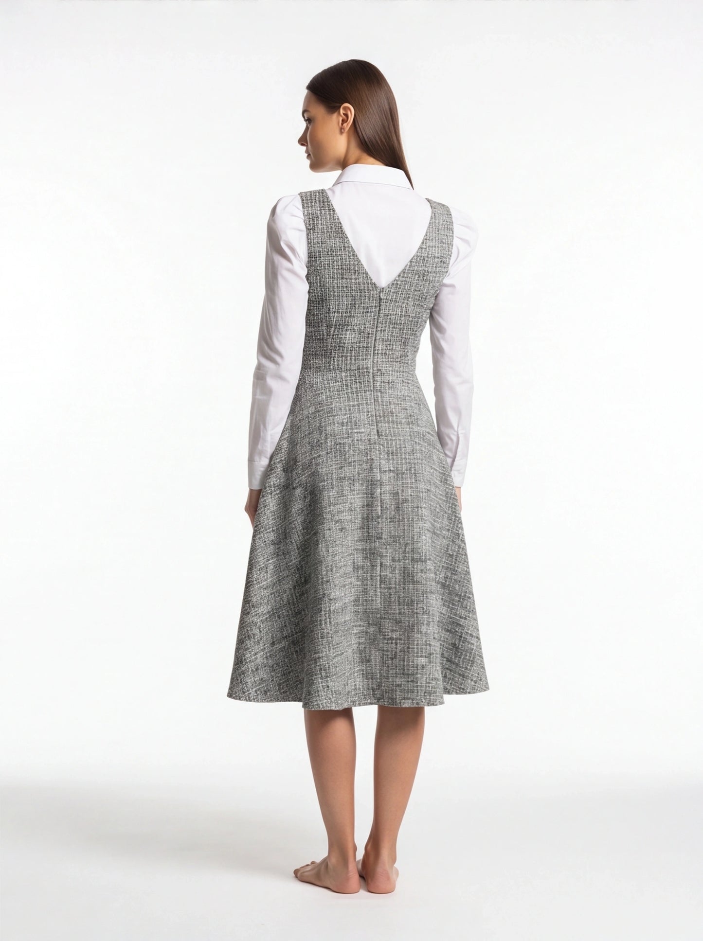 Elegant A-Line Cocktail Dress with Lace Accents and Sleeveless Design by Jamota Dresses Dresses