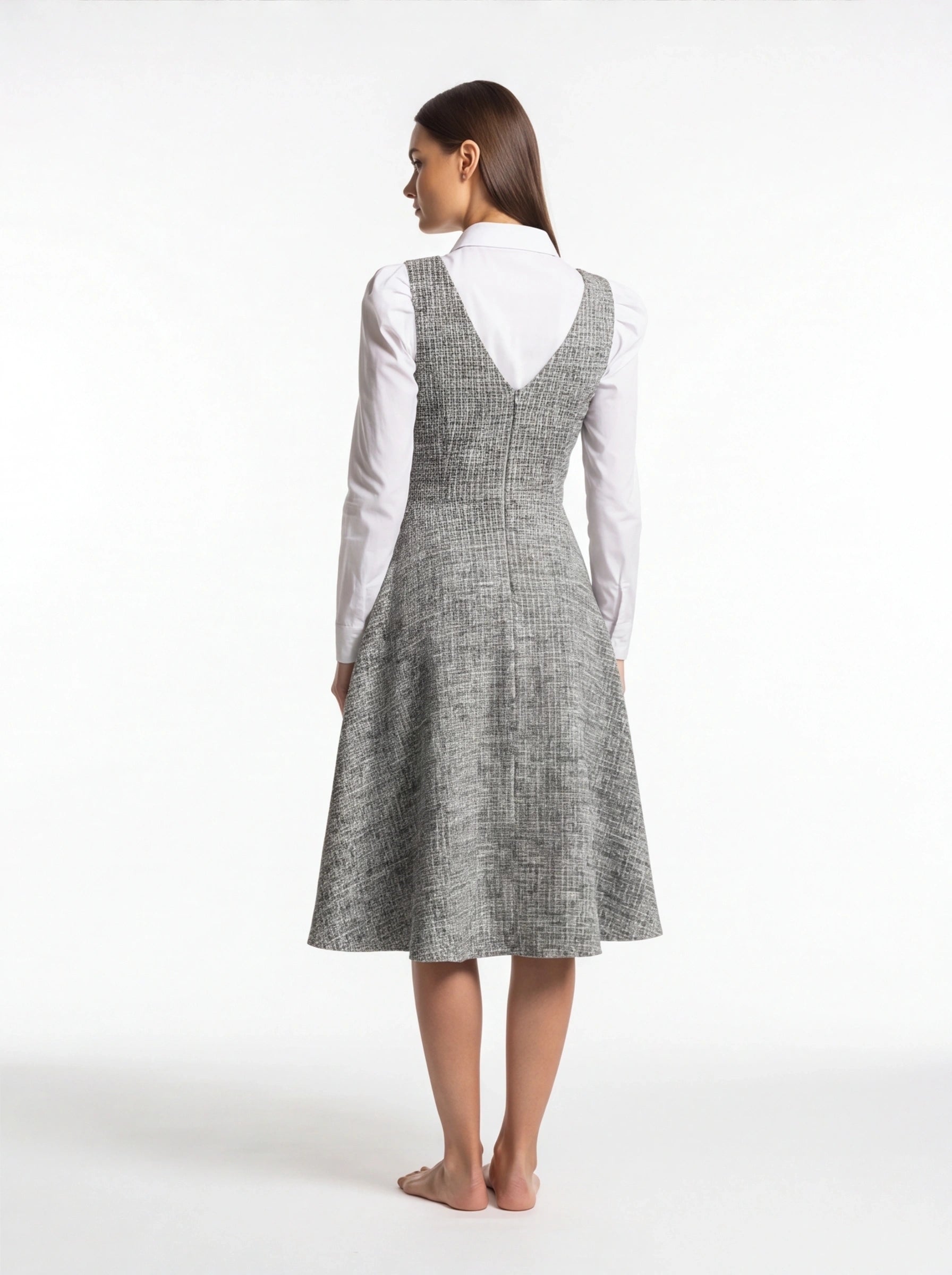 Elegant A-Line Cocktail Dress with Lace Accents and Sleeveless Design by Jamota Dresses Dresses