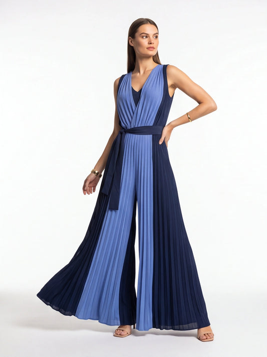 Stylish Casual Colorblock Jumpsuit for Women | Comfortable & Versatile by Jamota One-Pieces Jumpsuits