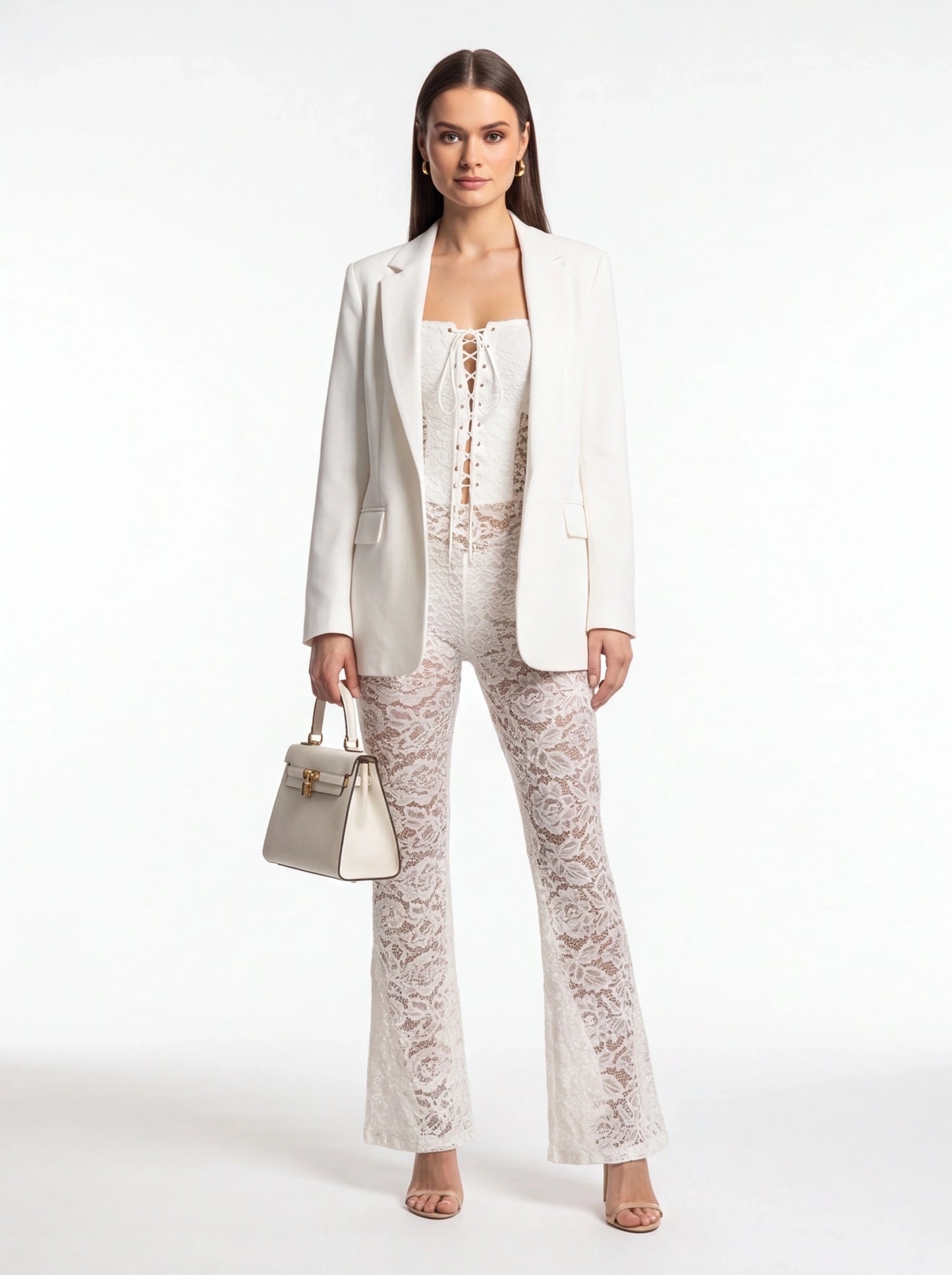 Elegant Sheer Lace Jumpsuit for Women | Stylish & Comfortable Fit by Jamota One-Pieces Jumpsuits