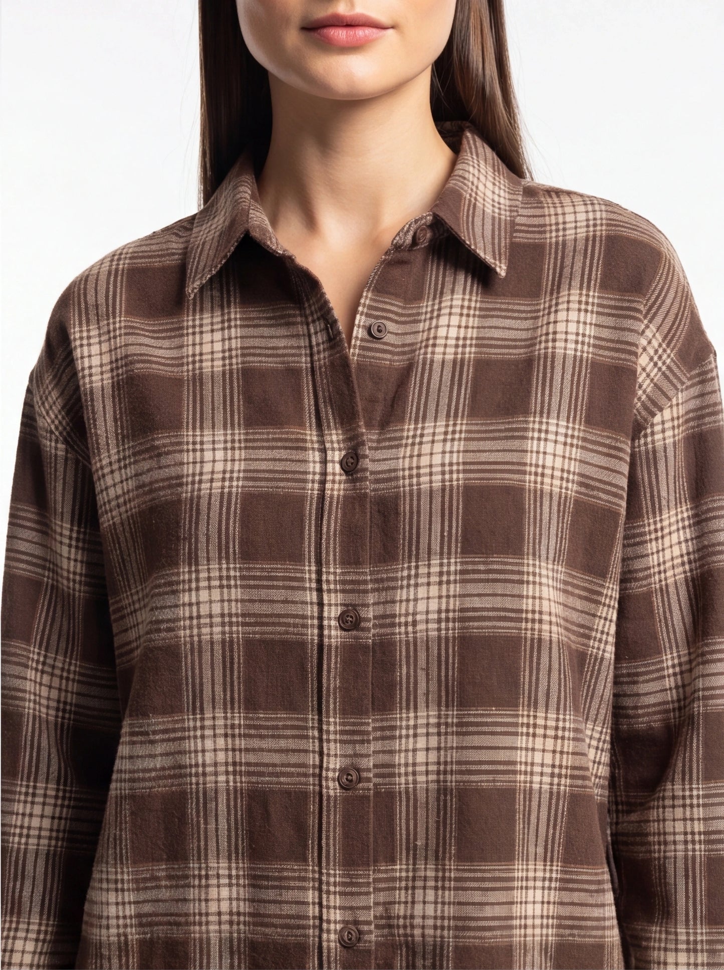 Cozy Oversized Plaid Shirt | Soft Cotton Blend | Relaxed Fit