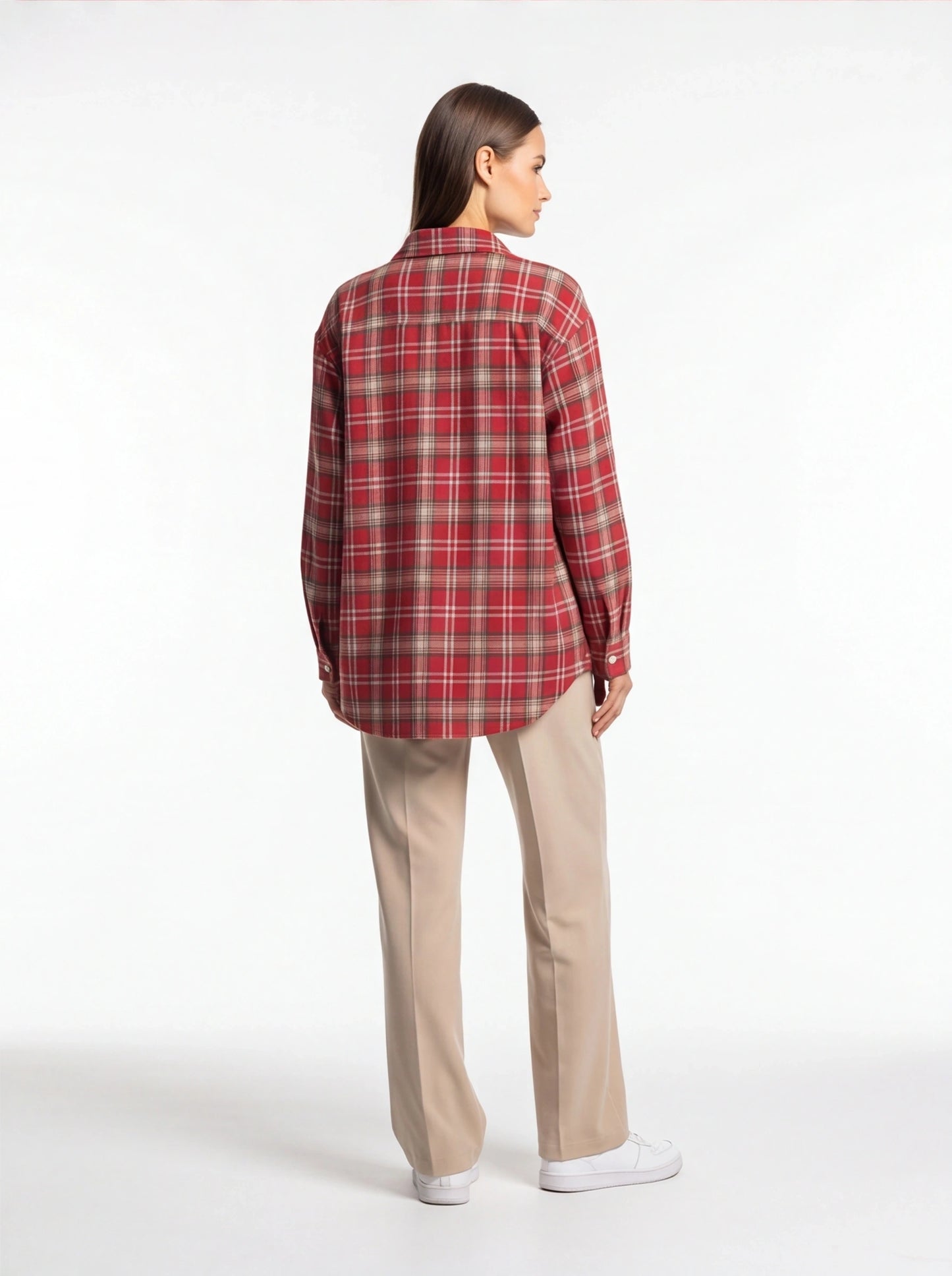 Stylish Relaxed Flannel Overshirt | Soft Fabric & Versatile Design - Jamota