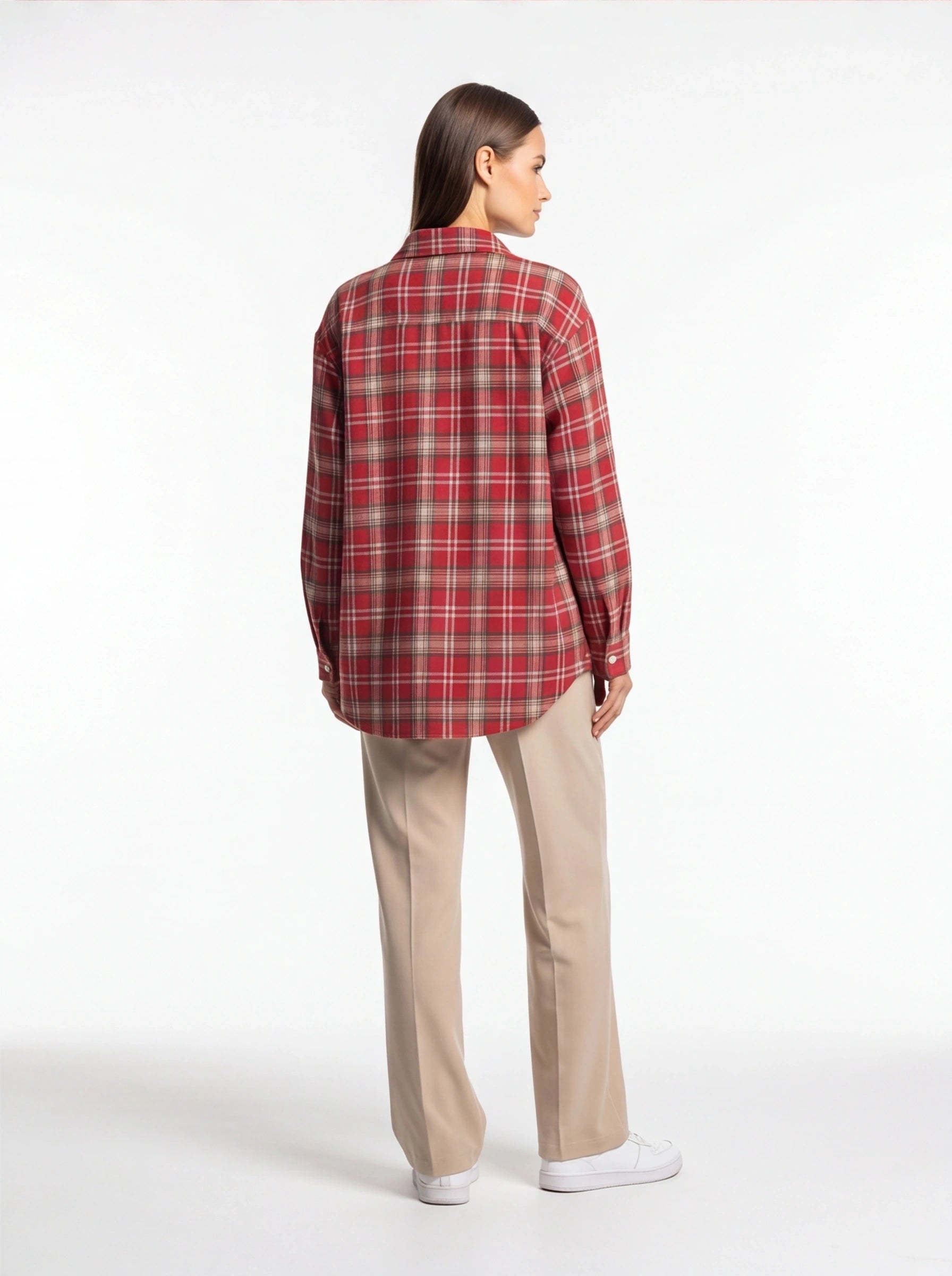 Stylish Relaxed Flannel Overshirt | Soft Fabric & Versatile Design - Jamota