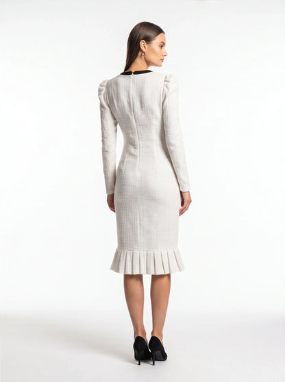 Elegant Midi Formal Dress with Pockets and Sleeveless Design