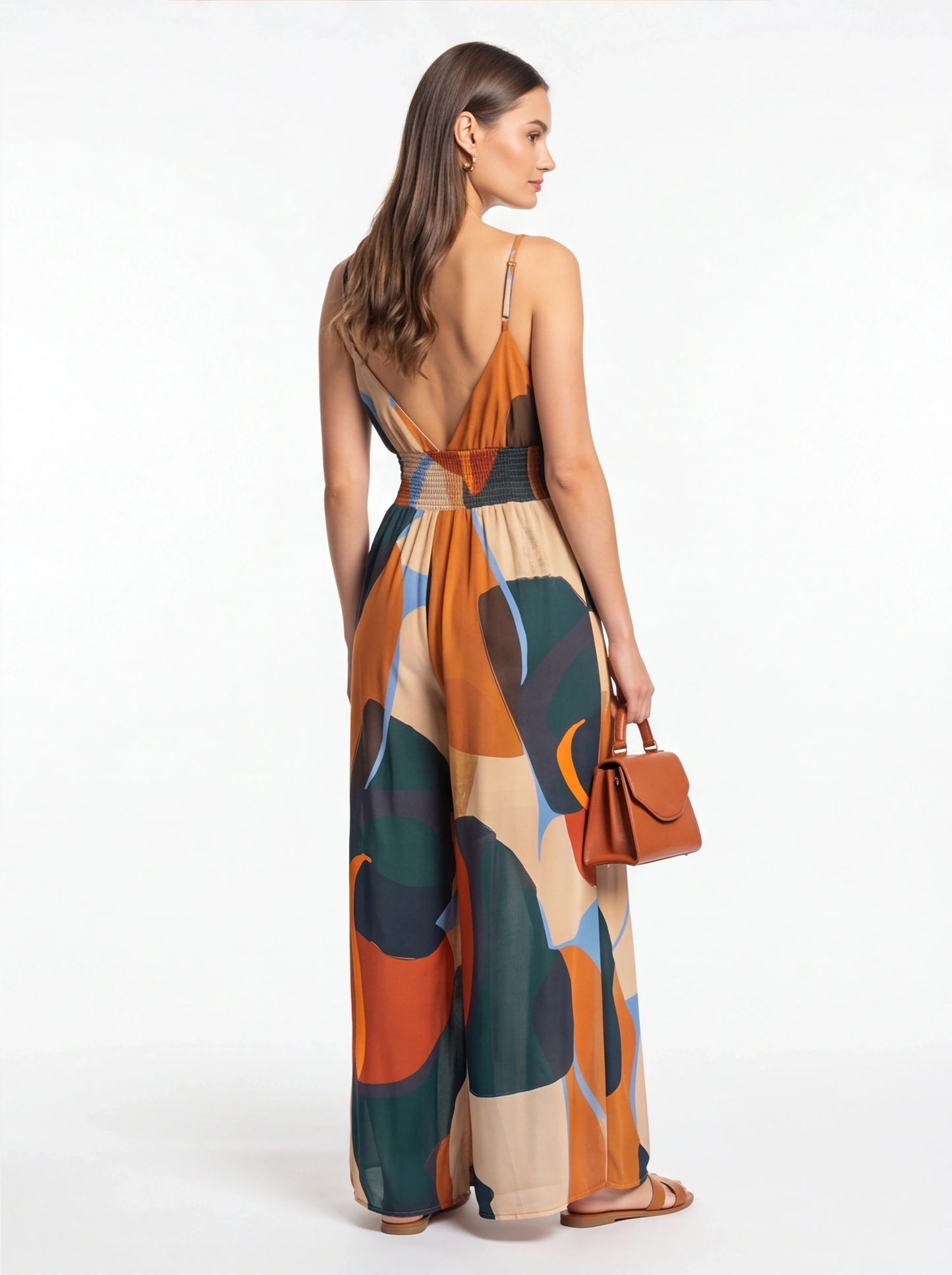 Riviera Backless Wide-Leg Jumpsuit with Pockets - Jamota