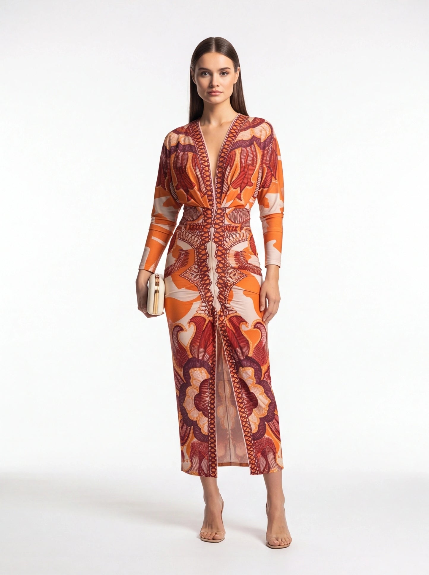 Chic Elegant Bodycon Maxi Dress with Adjustable Straps and Side Slit