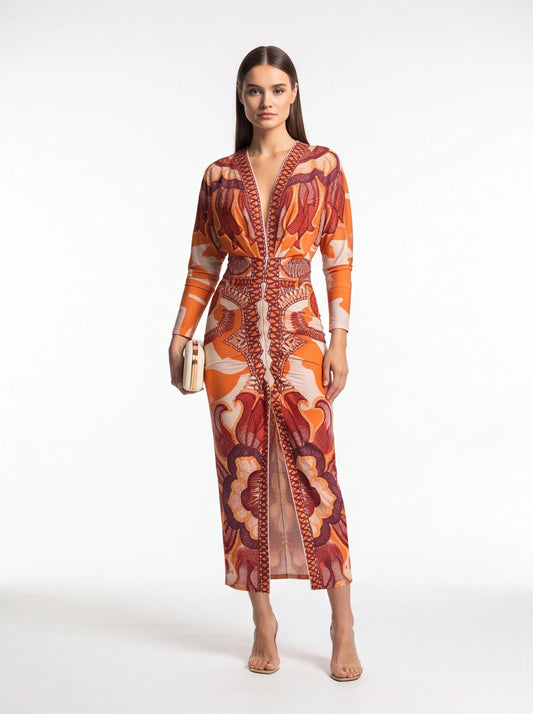 Chic Elegant Bodycon Maxi Dress with Adjustable Straps and Side Slit