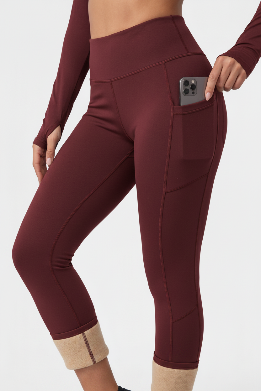 Wine Red Leggings