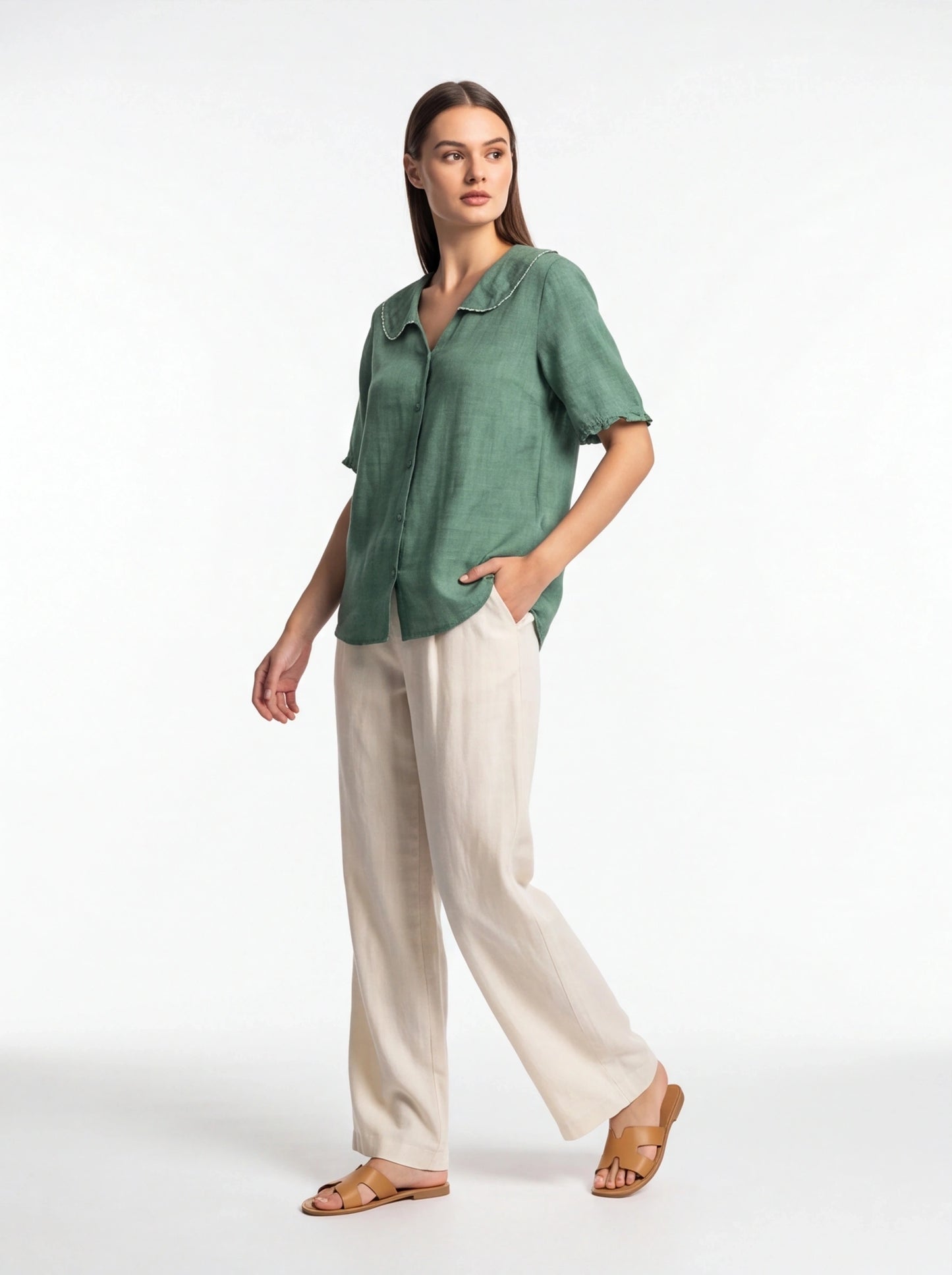 Elegant Airy Summer Blouse with Lightweight Fabric and Breathable Desi