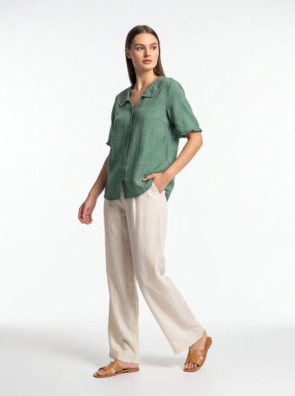 Elegant Airy Summer Blouse with Lightweight Fabric and Breathable Desi