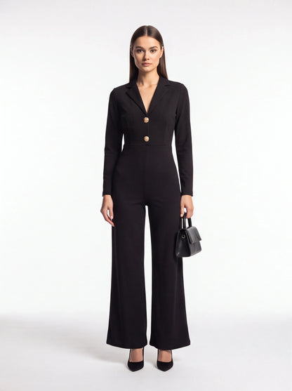 Stylish Wide-Leg Jumpsuit for Women | Comfortable & Versatile Fit by Jamota One-Pieces Jumpsuits