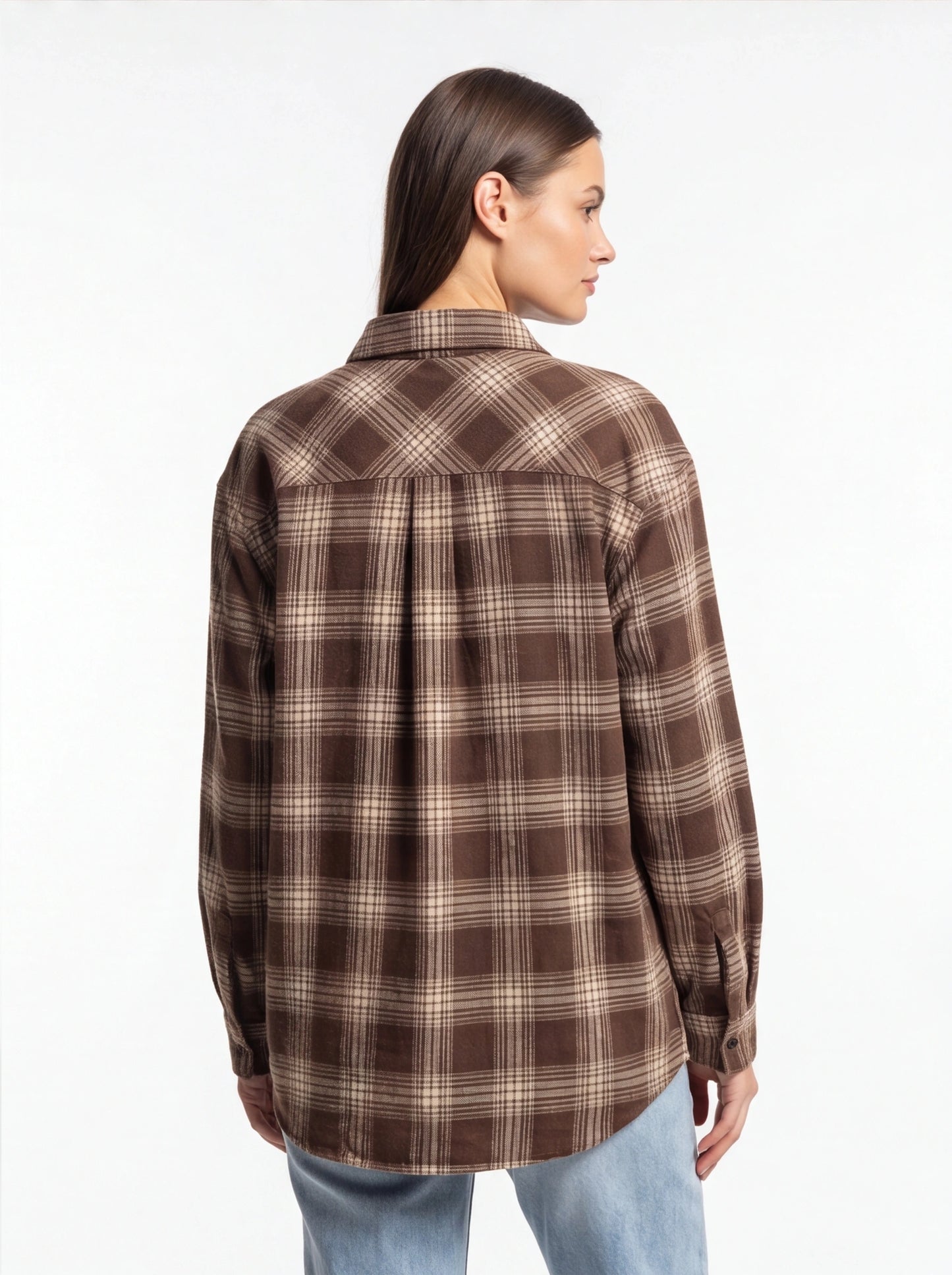 Cozy Oversized Plaid Shirt | Soft Cotton Blend | Relaxed Fit