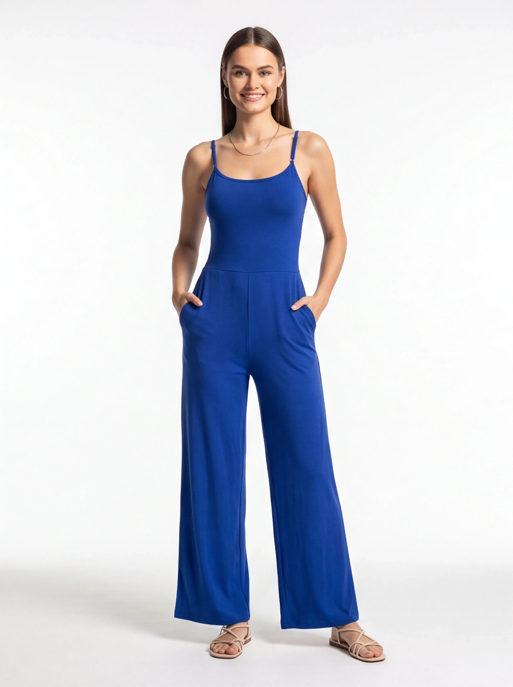 Stylish Comfy Casual Jumpsuit for Women | Soft Fabric & Adjustable Str by Jamota One-Pieces Jumpsuits & Rompers