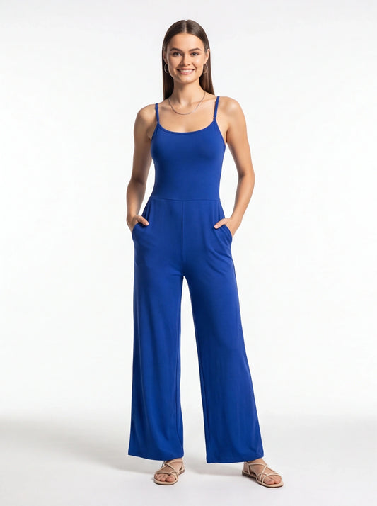 Stylish Comfy Casual Jumpsuit for Women | Soft Fabric & Adjustable Str by Jamota One-Pieces Jumpsuits & Rompers