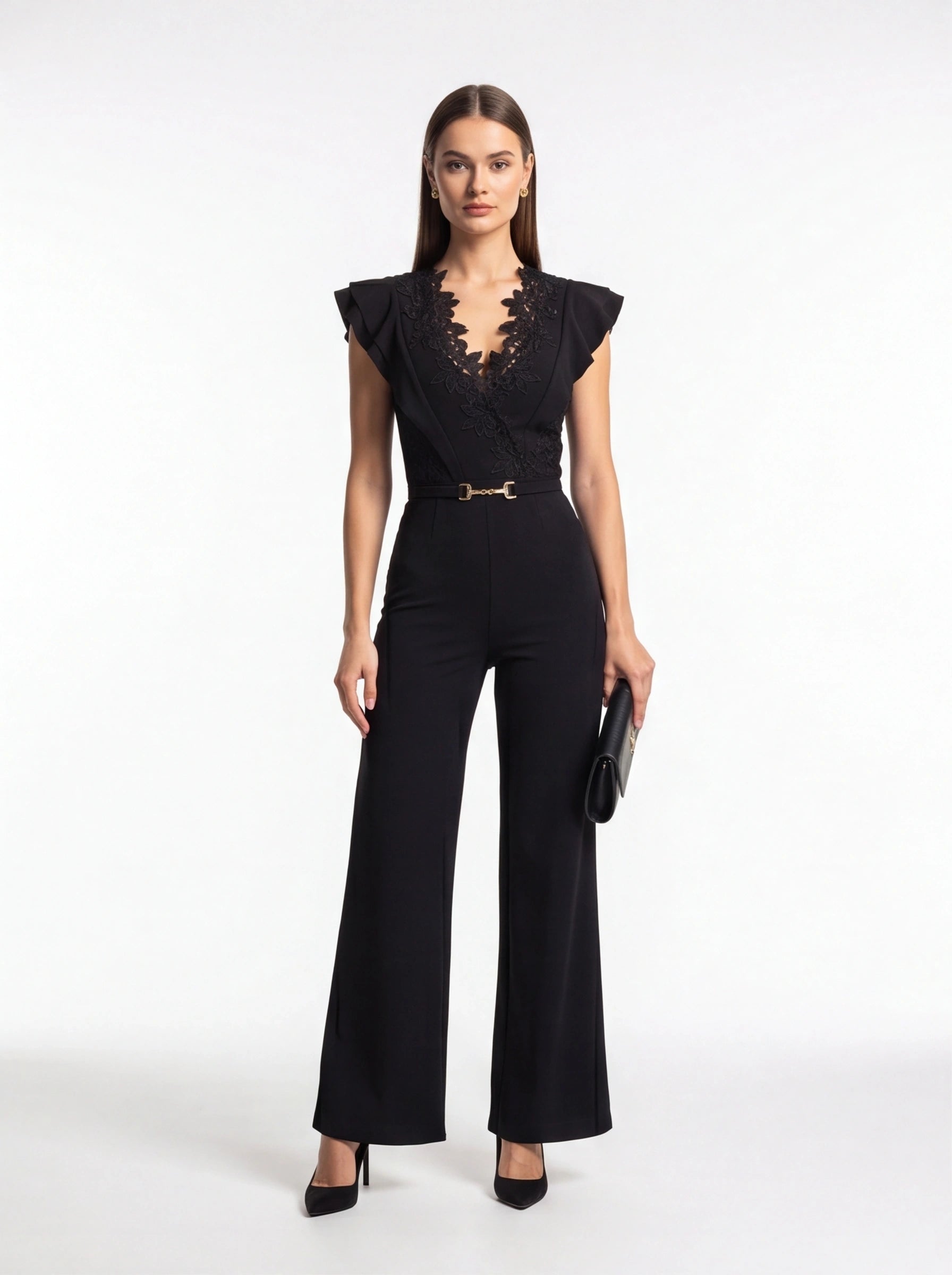 Elegant Black Jumpsuit for Women | Tailored Fit & Comfortable Fabric - Jamota