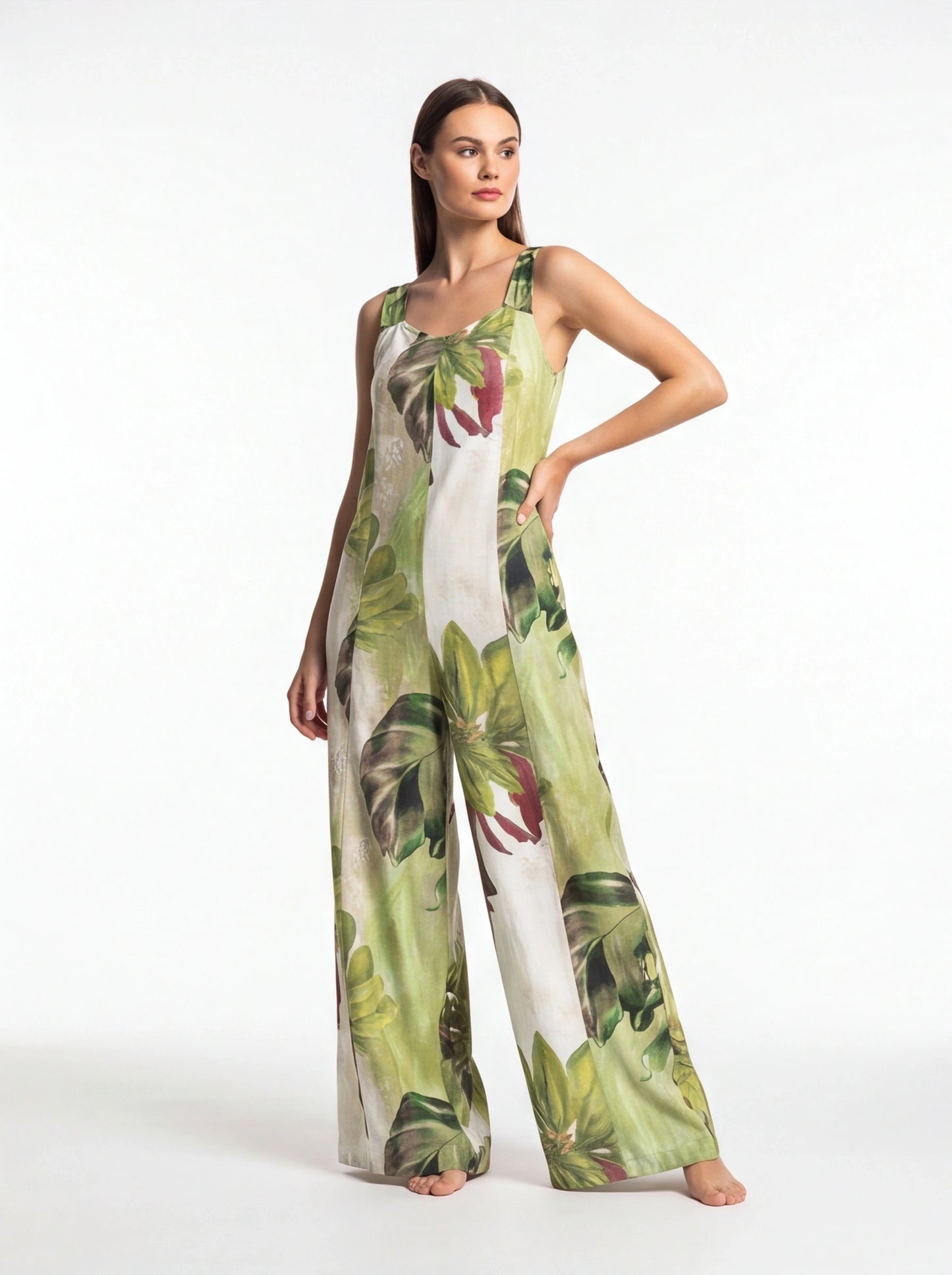 Chic Wide-Leg Jumpsuit for Women | Comfortable Fabric & Versatile Fit by Jamota One-Pieces Women's Jumpsuits